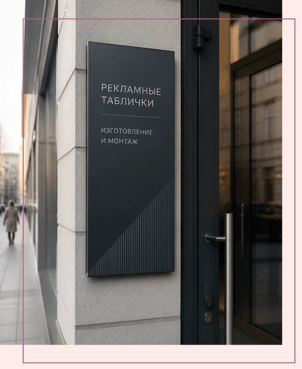 Рекламные таблички в Новокубанске по цене от 4679 р. | Аванза-Нкб