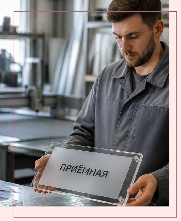 Таблички из оргстекла на заказ в Новокубанске от 4055 р. | Аванза-Нкб
