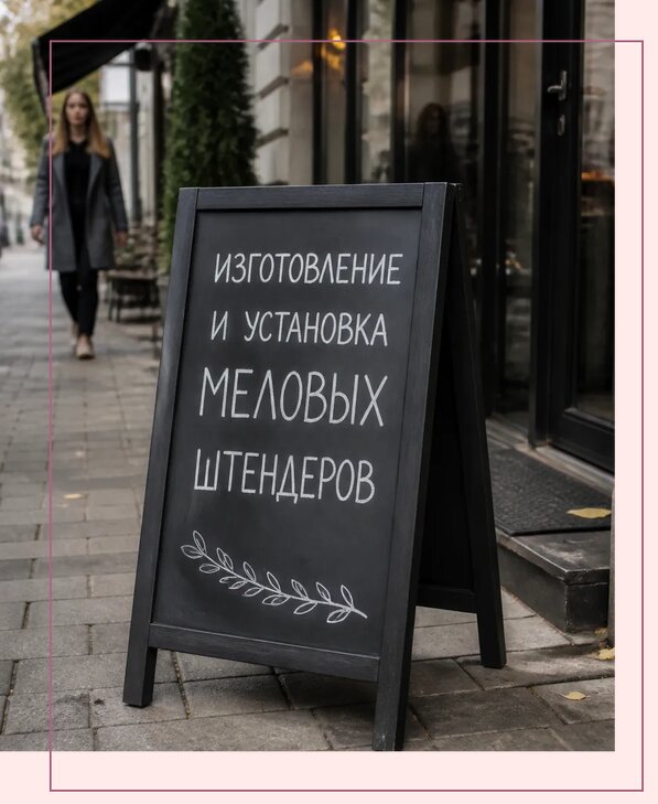 Меловые штендеры в Новокубанске по цене от 6759 р. | Аванза-Нкб