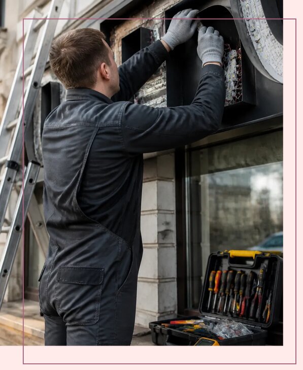 Ремонт светодиодных вывесок в Новокубанске по цене от 6759 р. | Аванза-Нкб